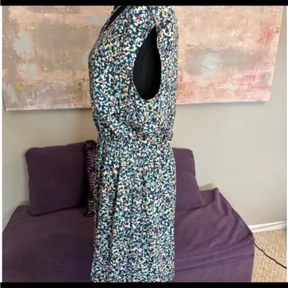 BCBGeneration Blue and White Halter Mini Dress Size Large - Picture 5 of 8